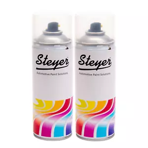 2 X VW Spray Paint Colour Code R902 Grey White Aerosols Van Car Gloss Grauweiss - Picture 1 of 5