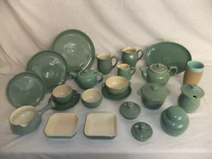 c4 Pottery Denby Bourne - Manor Green - Teller Tassen Krüge Tee Kaffeekannen - 6D2A - Bild 1 von 63