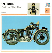 Calthorpe 350/500 cc 1936 Great Britain Edito Service Atlas Motorcycle Card