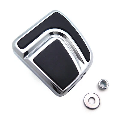 Pastilla de pedal de freno de flujo de aire pequeña cromada para Harley Springer Softail Springer Softai Foto 1 de 4