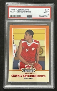 2013-14 Fleer Retro #47 Giannis Antetokounmpo RC Rookie PSA 9 MINT - Picture 1 of 7