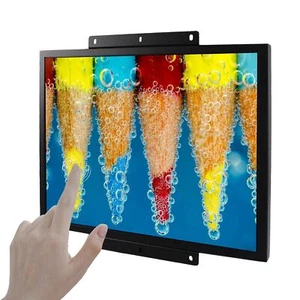 19" 1280x1024 Industrial Resistive Touch LCD Monitor HD VGA DVI Input Port - Bild 1 von 7