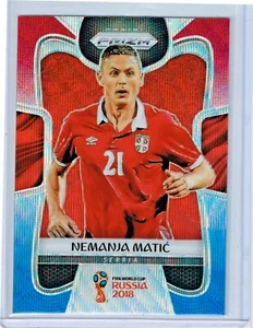 2018 Panini Prizm World Cup Nemanja Matic (Serbia) Red & Blue Wave PRIZM #183 - Picture 1 of 2