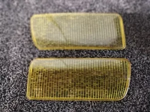 VW Corrado VR6 Front Turn Signal Replacement Lenses Set Yellow - Picture 1 of 5