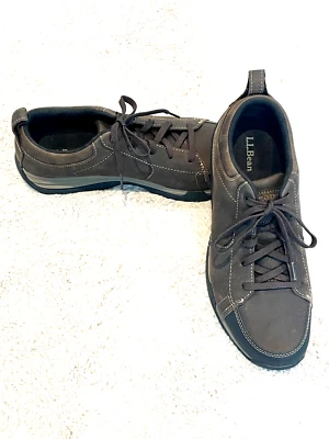 L.L. Bean Traverse Trail Hiking Shoes Men's (10.5 M) Dark Brown Leather 302473 - Image 1 of 4