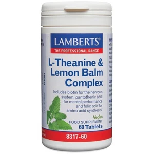 Lamberts L-Theanine & Lemon Balm Complex 60 Tablets - Picture 1 of 3