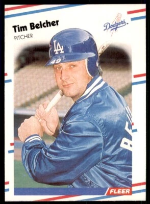 1988 Fleer Tim Belcher Los Angeles Dodgers #509 - Image 1 of 2