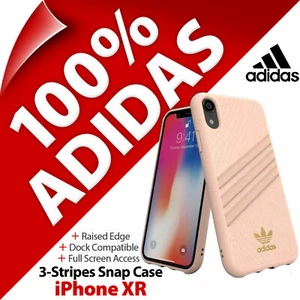 adidas Originals 3-Stripes Snap Snake Snap Case Cover for Apple iPhone XR (6.1") - Picture 1 of 12
