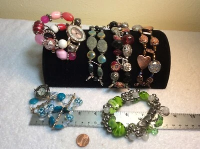 Pulsera intercambiable con reloj y más, cerámica, cristal, piedra Foto 1 de 4