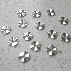 LOT de 40 PERLES RONDELLES plates INTERCALAIRE ondulées 10mm ARGENTE SANS NICKEL - Imagen 1 de 1