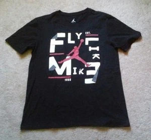 NWT NIKE MEN'S BLACK JORDAN FLY LIKE MIKE ELEPHANT PRINT TEE SZ M, XL 833744 010 - Picture 1 of 9
