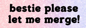 FUNNY BUMPER STICKER DECAL BESTIE PLEASE LET ME MERGE - Picture 1 of 1