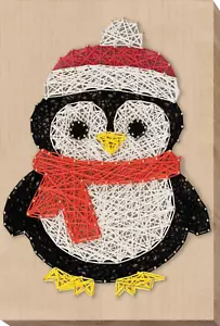 Hágalo usted mismo Kit creativo de arte de cuerdas "Pengiun" 8,3"x11,8" / 21,0x30,0 cm - Imagen 1 de 7