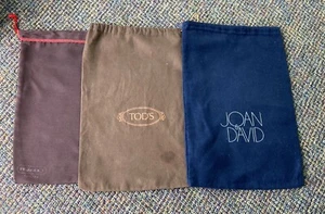 Lot of 3 Dust Bags for Purses or Shoes. Tod’s, Coach, Joan David. Preowned - Picture 1 of 7