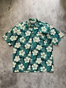 Vintage Stussy Hawaiian Aloha Wear Flowers Printed Shirt
