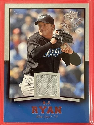 2008 Upper Deck Timeline BJ Ryan Jersey #TM-BR Baseball Toronto Blue Jays - Image 1 of 2