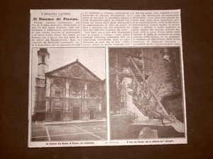 Il Duomo di Pienza o Corsignano nel 1914 Facciata e lato che si abbassò Toscana - Picture 1 of 1