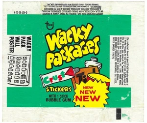 1974 Wacky Packages 9th Series WAX PACK WRAPPER w/wall poster ad 0-407-85-01-4 - Picture 1 of 1
