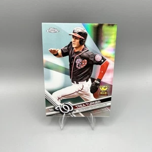 2017 Topps Chrome #194 Trea Turner Refractor Gold Cup Washington Nationals - Picture 1 of 2