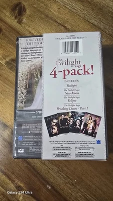 The Twilight Saga 4 Pack Gift Set DVD New Moon Eclipse Breaking Dawn Vampires - Image 1 of 3
