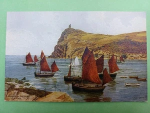POST CARD SALMON AR QUINTON 2729 BRADDA HEAD, PORT ERIN,  ISLE OF MAN - Picture 1 of 2