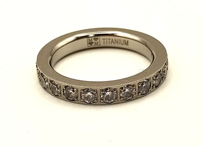 Anillo Metal Masters Infinity Titanio Circonita cúbica Circonita cúbica Tono Plata Talla 5,5 Foto 1 de 4