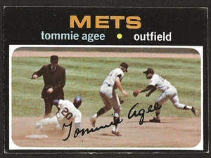 Topps #310 1971 Tommie Agee New York Mets - Imagen 1 de 2
