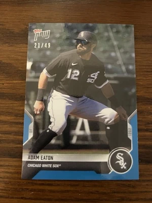 2021 Topps Now Road to Opening Day Adam Eaton blue parallel 21/49 White Sox - Image 1 of 3
