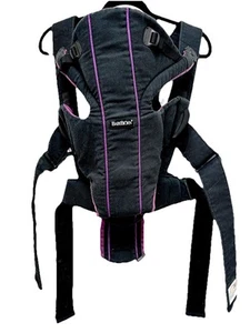 BabyBjorn Miracle Baby Carrier Soft Cotton Mix Charcoal Adjustable Secure Travel - Picture 1 of 10