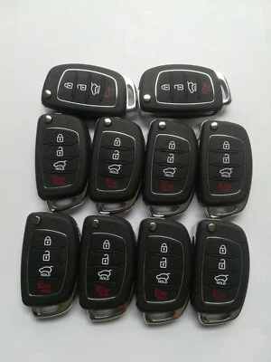 10*Carcasa de llave remota de repuesto para Hyundai Santa Fe 2015 2016 2017 2018 2019 Foto 1 de 4