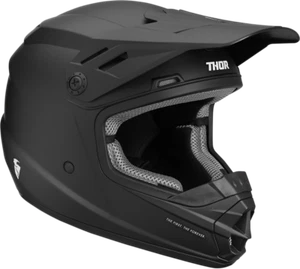 Thor MX Sector Blackout Youth Motocross Helmet Kid's Riding Gear ATV/UTV Offroad - Picture 1 of 6