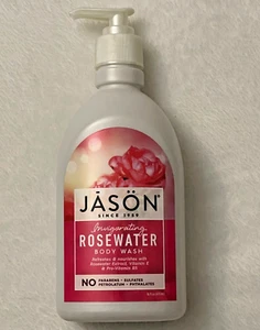 Jason Invigorating Rosewater Body Wash 16fl oz pack of 1 - Picture 1 of 4