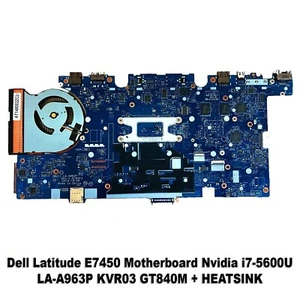 Scheda madre Dell E7450 Nvidia i7-5600U LA-A963P KVR03 GT840M + DISSIPATORE - Foto 1 di 4