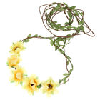  3 Pcs Bridal Headpiece Floral Bridesmaid Headband Daisy Wreath