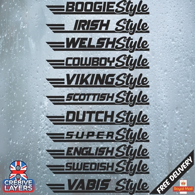 Pegatina estilo ventana lateral | Calcomanía camión para Scania Volvo DAF - Paquete doble, personalizada - Imagen 1 de 2