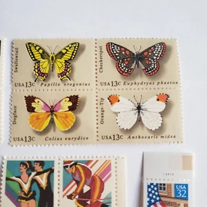 Various Old Mint Stamps Never Hinged / Mint In Blocks Of 4 - Picture 1 of 5