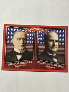 2008 Topps Campaign William McKinley vs William Jennings Bryan #HCM-1896 - Picture 1 of 2