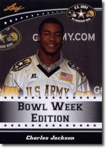 (25) 2011 CHARLES JACKSON Leaf US Army All-American RCs NEBRASKA