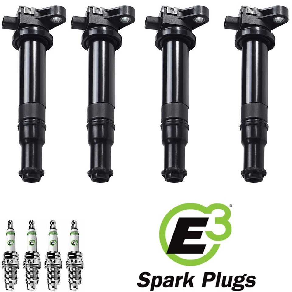 Ignition Coil & E3 Premium Spark Plug For 2006-2012 Kia Rio Rio5 1.6L UF499 - Image 1 of 4