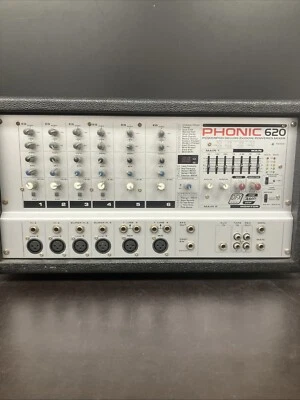 MEZCLADOR ALIMENTADO PHONIC 620 POWERPOD DELUXE 2X100W Foto 1 de 4