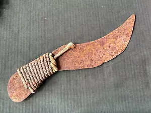 Old Rusty Forged Primitive Hand Forging Knife Farming Knife For Home Handmade - Picture 1 of 24