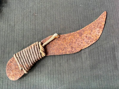 Old Rusty Forged Primitive Hand Forging Knife Farming Knife For Home Handmade - Image 1 of 4