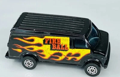 Vintage 1977 Corgi Junior Custom Van Fire Ball 1/64 Diecast/Plastic Chevrolet - Image 1 of 4