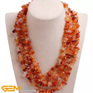 Women Assorted Gemstone Chips Cluster Jewellery Necklace 17-20" Christmas Gift - Picture 1 of 63