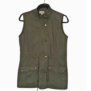 Charlotte Russe Tactical Vest Women Small Olive Green Military Cargo Utility - Picture 1 of 6