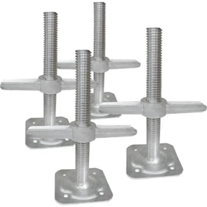 12 In. Leveling Jacks for Baker Style Construction Scaffolding Platform (4-Pack) - Picture 1 of 9