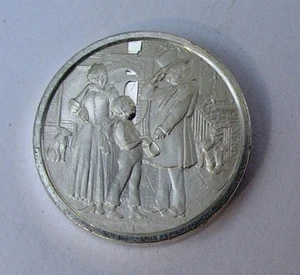 1837 Depression Paralyzes Industry FRANKLIN STERLING SILVER Mini-Ingot - Bild 1 von 9