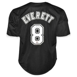 Carl Everett Signed Chicago Black Baseball Jersey (Beckett) - Picture 1 of 3