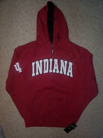 ($55) Indiana Hoosiers ncaa Jersey Sweatshirt Adult MEN'S/MENS (s-sm-small) Cover