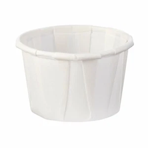 Solo Disposable Souffle Cup White Paper 1 oz. 5000 Ct 100-2050 - Picture 1 of 3